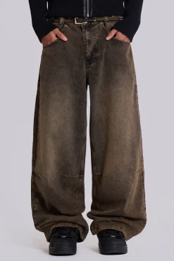 Acid Brown Colossus Jeans-Jaded London Store