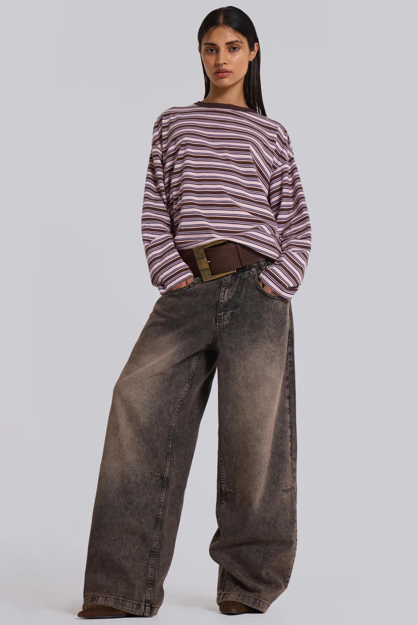 Acid Brown Colossus Jeans-Jaded London Sale