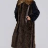 Agatha Brown Faux Fur Coat-Jaded London Sale