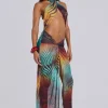 Akila Knotted Halter Maxi Dress-Jaded London Flash Sale