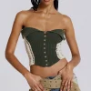 Akio Knitted Corset Top-Jaded London Cheap