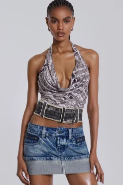 Alexis Diamante Mini Skirt-Jaded London Shop