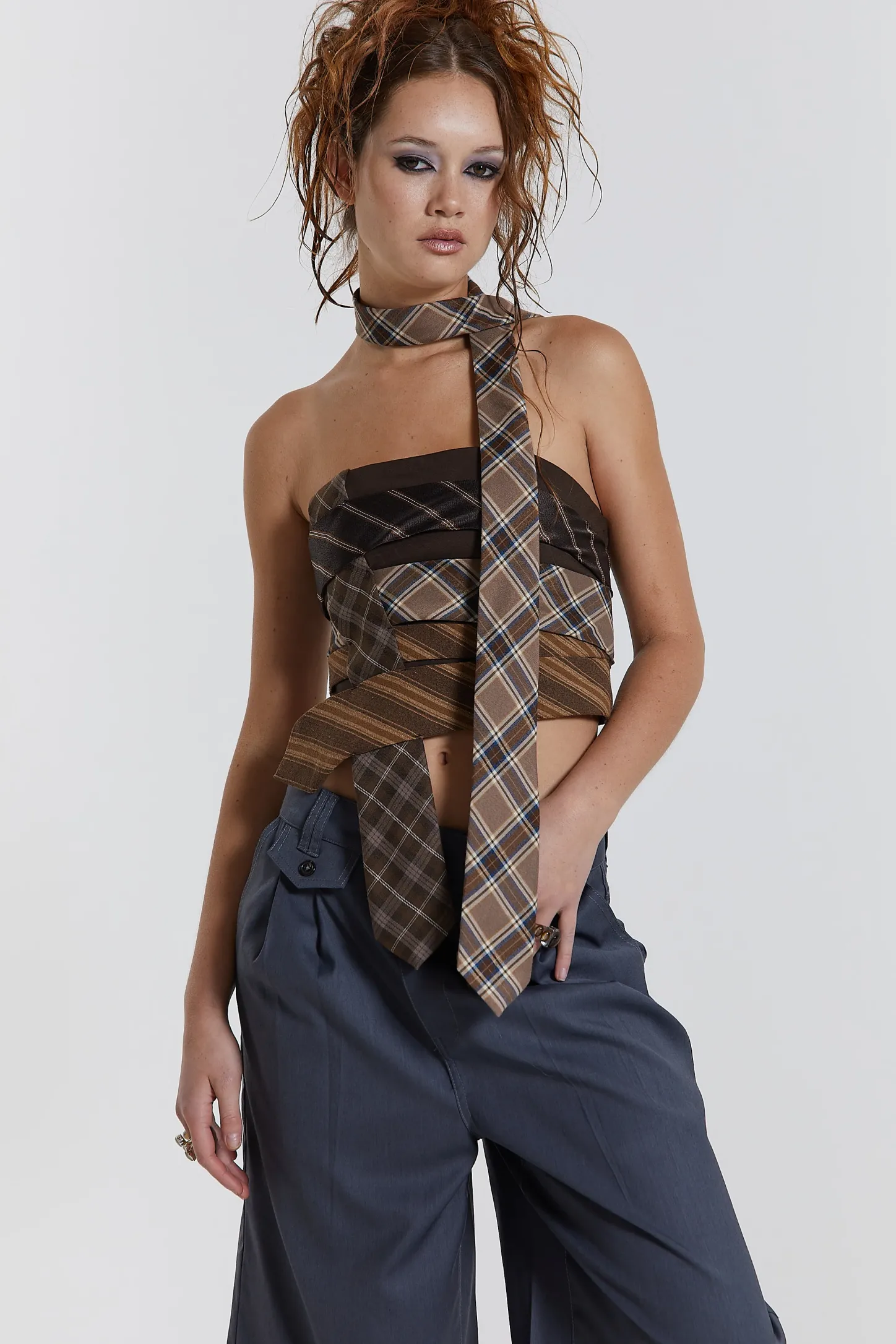 All Tied Up Wrap Around Corset Tie Top-Jaded London Online