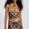Ammos Knotted Halterneck Top-Jaded London Best Sale