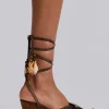 Arielle Shell Wooden Platform Sandal-Jaded London Hot