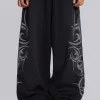 Black Baggy Blade Joggers-Jaded London New