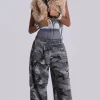 Black Baggy Camo Monster Joggers-Jaded London Store