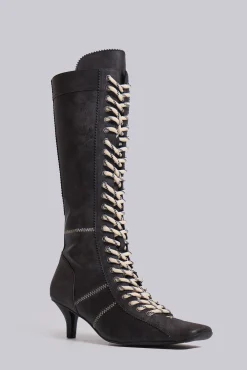 Black Brooke Boxing Boot-Jaded London Cheap