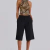 Black Goliath Tailored Shorts-Jaded London Cheap