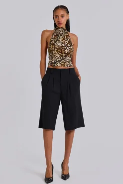 Black Goliath Tailored Shorts-Jaded London Cheap
