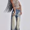 Blue Ethereal Colossus Jeans-Jaded London Flash Sale