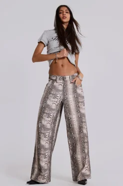 Boa Snake Print Colossus Jeans-Jaded London Best