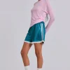 Bronwyn Broderie Football Shorts-Jaded London Hot