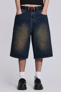 Bronx Jumbo Fit Denim Jorts-Jaded London Store