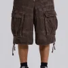 Cadet Brown Camo Shorts-Jaded London Best