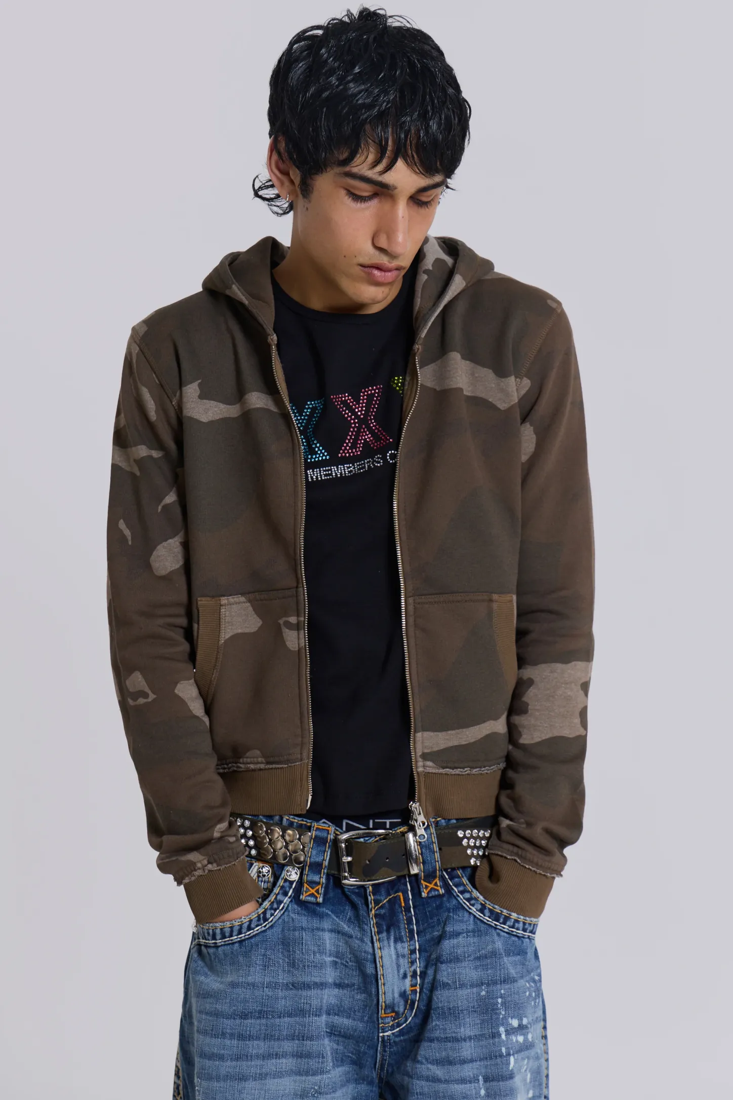 Camo Mini Monster Hoodie-Jaded London Cheap
