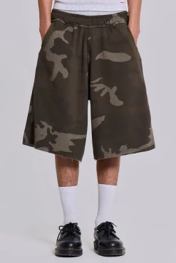 Camo Monster Jogger Shorts-Jaded London Best Sale