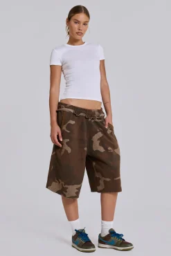 Camo Monster Jogger Shorts-Jaded London Cheap