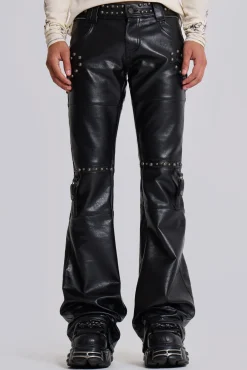 Carbon Studded Drift Pants-Jaded London Sale