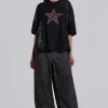 Charcoal Leopard Fade Colossus Jeans-Jaded London New