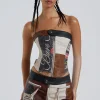 Daytona Vegan Leather Corset Top-Jaded London Store