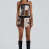 Daytona Vegan Leather Mini Skirt-Jaded London Fashion
