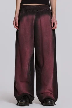 Deep Red Fade Baggy Monster Joggers-Jaded London Discount