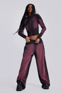 Deep Red Fade Mini Monster Hoodie-Jaded London Sale