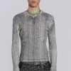 Dirty White Scrape Knit-Jaded London Flash Sale