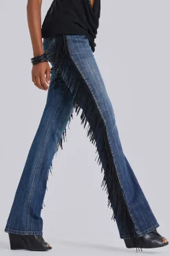 El Topo Fringe Bootcut Jeans-Jaded London Hot