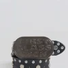 First Class Black Leather Belt-Jaded London Shop