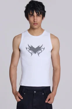 Flaming Heart Vest-Jaded London Fashion