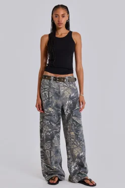 Forest Camo Colossus Jeans-Jaded London Fashion