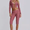 Freda Gingham Swim Capri Trousers-Jaded London Best Sale