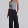 Goliath Charcoal Suit Pants-Jaded London Shop