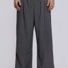 Goliath Light Grey Pinstripe Suit Pants-Jaded London Discount