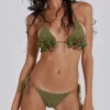 Green Canary Knit Micro Bikini Bottoms-Jaded London Best