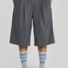 Grey Goliath Tailored Shorts-Jaded London Shop