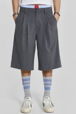 Grey Goliath Tailored Shorts-Jaded London Shop