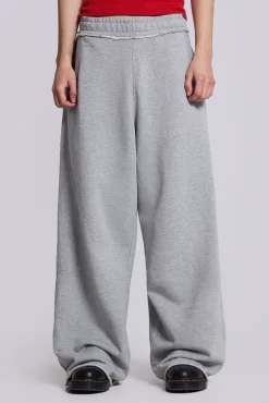 Grey Marl Baggy Monster Joggers-Jaded London Clearance