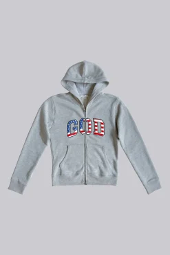 Grey Marl 'God' Mini Monster Hoodie-Jaded London Flash Sale
