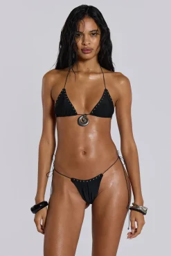 Helix Studded Bikini Bottom-Jaded London Discount