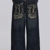 Indigo J-L Colossus Jeans-Jaded London Sale