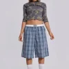 Jano Check Boxer Jorts-Jaded London Sale