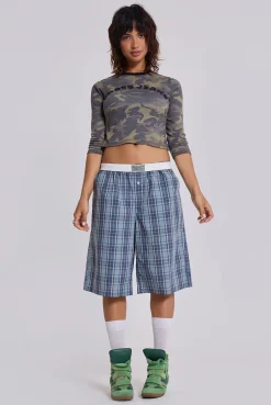 Jano Check Boxer Jorts-Jaded London Sale