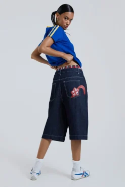 Jumbo Denim Jorts-Jaded London Best Sale