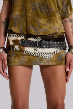Kena Whipstitch Cow Belt-Jaded London Discount