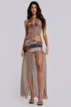 Kumina Layered Maxi Skirt-Jaded London Online