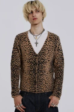 Leopard Chuck Cardigan-Jaded London Cheap