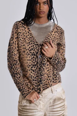 Leopard Chuck Cardigan-Jaded London Online